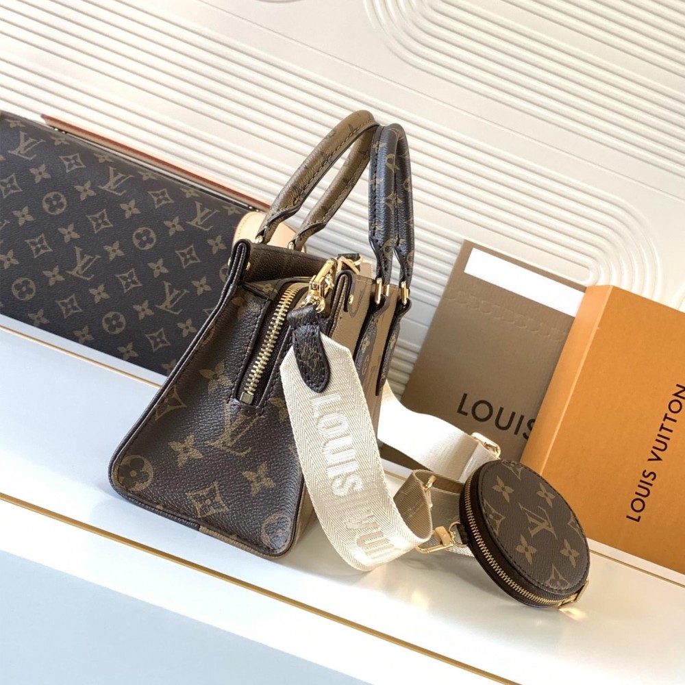 Louis Vuitton Lockit Small Textured Canvas Shoulder Bag Louis Vuitton Lockit Small Textured Canvas Shoulder Bag