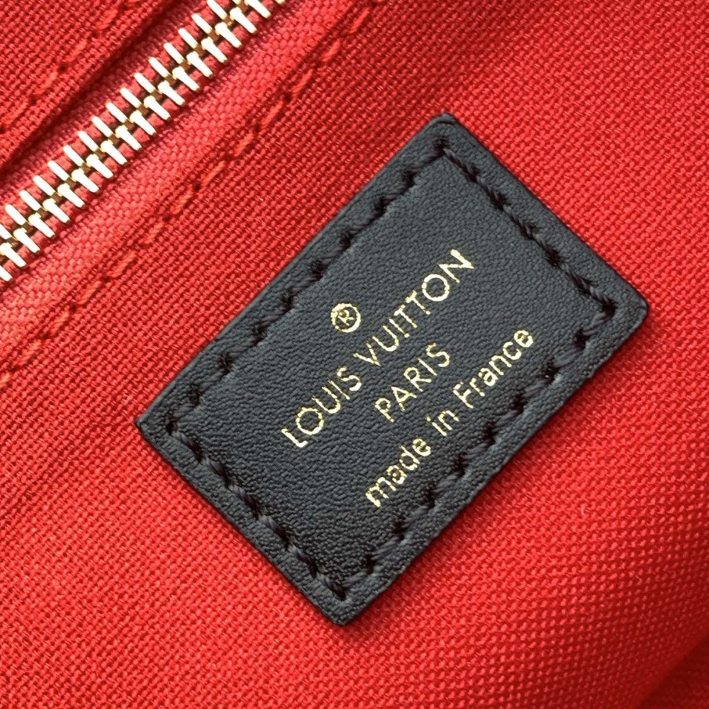 Louis Vuitton ONTHEGO EAST WEST Classic Medium Dark Canvas Textured Shoulder Strap Tote Louis Vuitton ONTHEGO EAST WEST Classic Medium Dark Canvas Textured Shoulder Strap Tote
