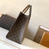 Louis Vuitton ONTHEGO EAST WEST Classic Medium Dark Canvas Textured Shoulder Strap Tote Louis Vuitton ONTHEGO EAST WEST Classic Medium Dark Canvas Textured Shoulder Strap Tote