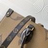 Louis Vuitton ONTHEGO EAST WEST Classic Medium Dark Canvas Textured Shoulder Strap Tote Louis Vuitton ONTHEGO EAST WEST Classic Medium Dark Canvas Textured Shoulder Strap Tote