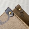 Louis Vuitton ONTHEGO EAST WEST Classic Medium Dark Canvas Textured Shoulder Strap Tote Louis Vuitton ONTHEGO EAST WEST Classic Medium Dark Canvas Textured Shoulder Strap Tote