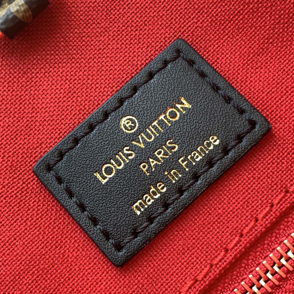 Louis Vuitton ONTHEGO EAST WEST Classic Medium Dark Canvas Textured Shoulder Strap Tote Louis Vuitton ONTHEGO EAST WEST Classic Medium Dark Canvas Textured Shoulder Strap Tote