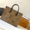 Louis Vuitton ONTHEGO EAST WEST Classic Medium Dark Canvas Textured Shoulder Strap Tote Louis Vuitton ONTHEGO EAST WEST Classic Medium Dark Canvas Textured Shoulder Strap Tote