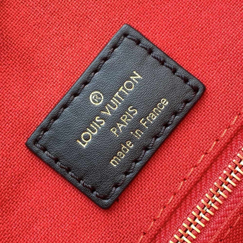 Louis Vuitton ONTHEGO EAST WEST Classic Medium Dark Canvas Textured Shoulder Strap Tote Louis Vuitton ONTHEGO EAST WEST Classic Medium Dark Canvas Textured Shoulder Strap Tote