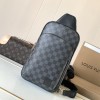 Louis Vuitton Check Collection Classic Black Chest Bag Louis Vuitton Check Collection Classic Black Chest Bag