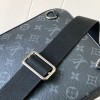 Louis Vuitton Canvas Textured Collection Classic Black Chest Bag Louis Vuitton Canvas Textured Collection Classic Black Chest Bag