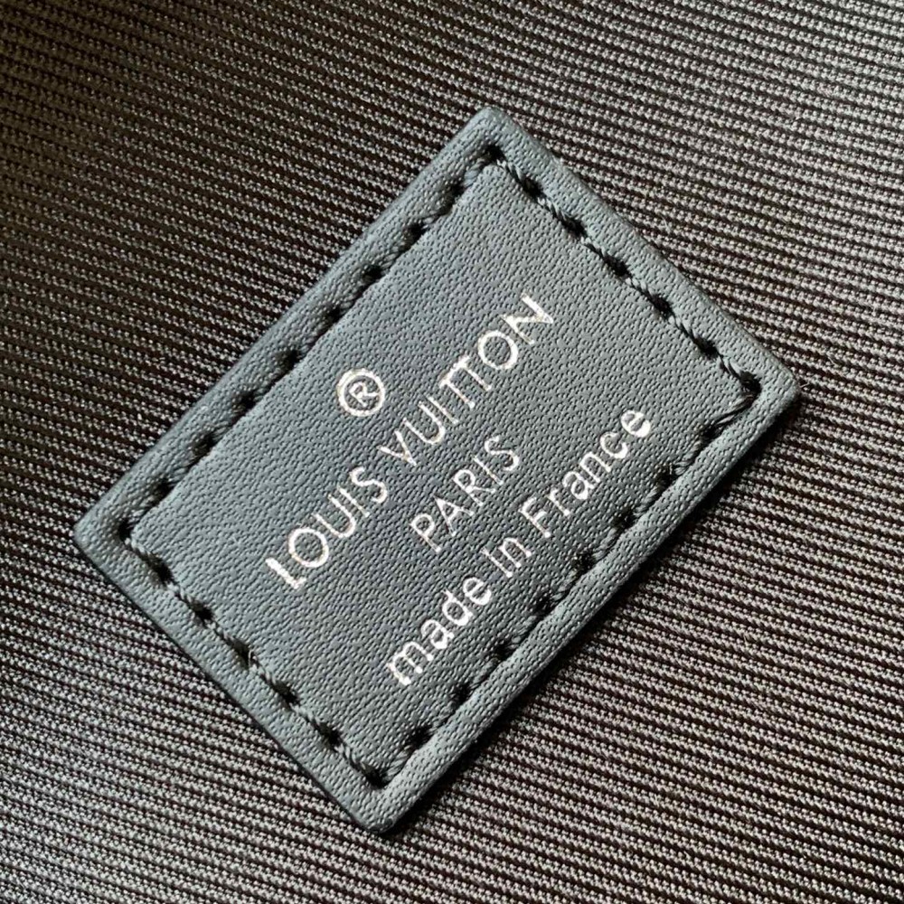 Louis Vuitton Canvas Textured Collection Classic Black Chest Bag Louis Vuitton Canvas Textured Collection Classic Black Chest Bag