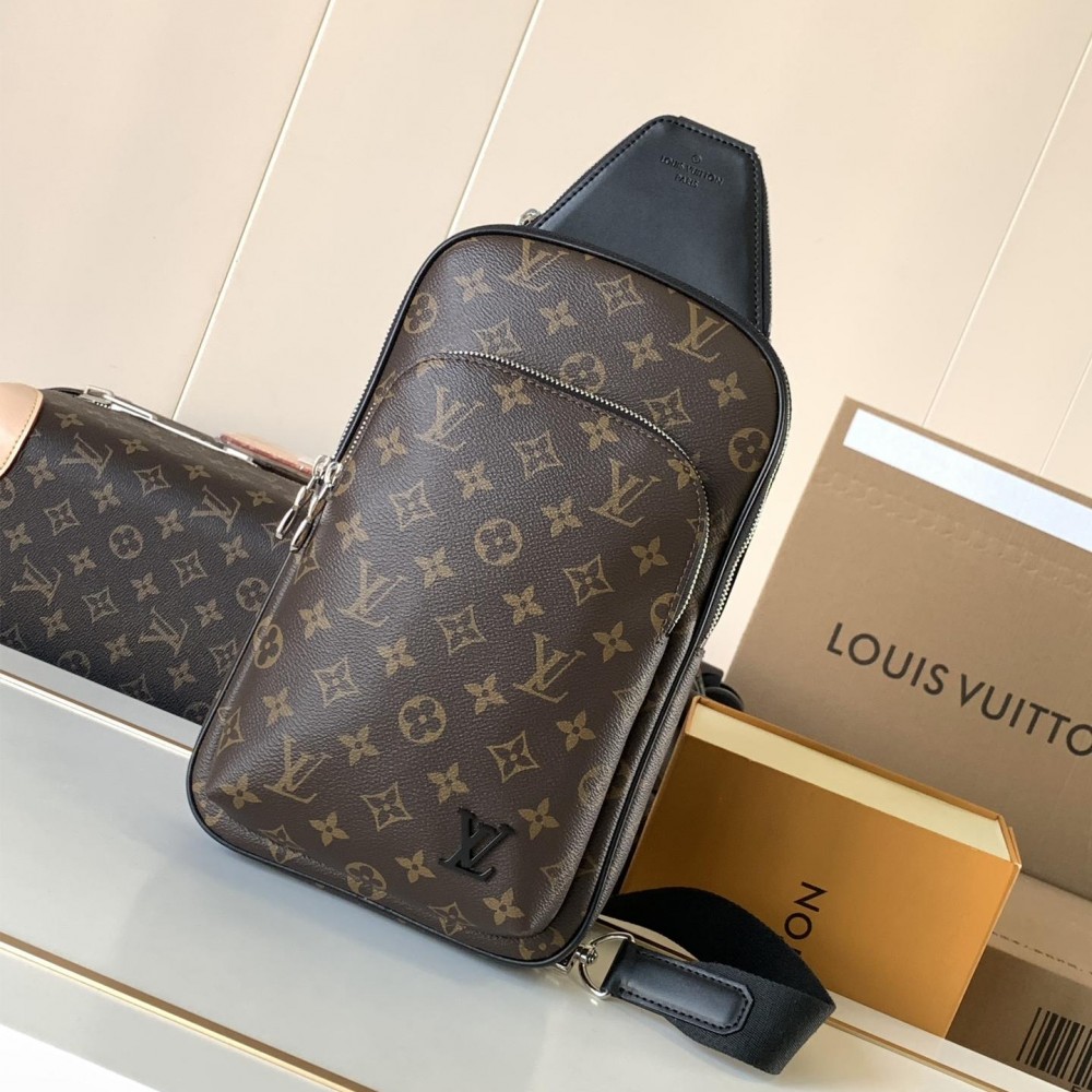 Louis Vuitton Canvas Textured Collection Classic Brown Chest Bag Louis Vuitton Canvas Textured Collection Classic Brown Chest Bag