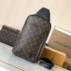 Louis Vuitton Canvas Textured Collection Classic Brown Chest Bag Louis Vuitton Canvas Textured Collection Classic Brown Chest Bag