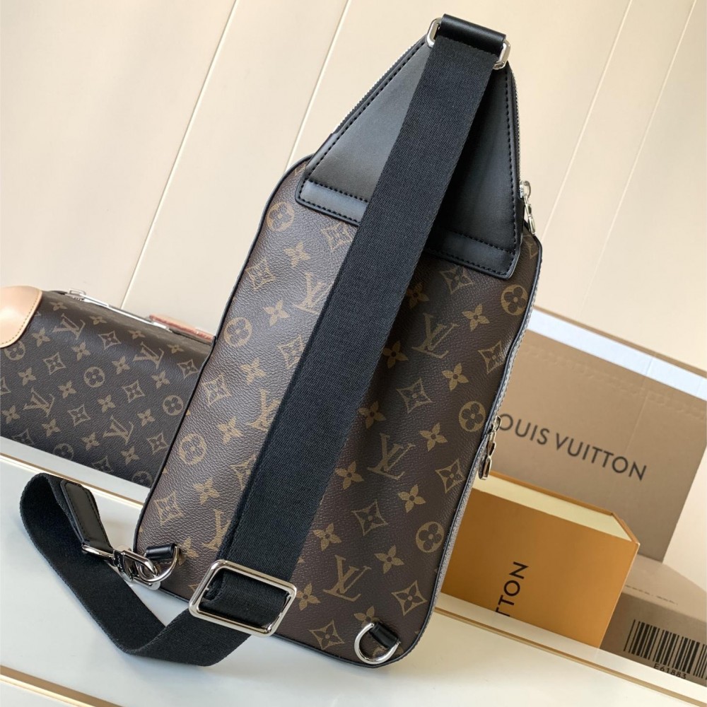 Louis Vuitton Canvas Textured Collection Classic Brown Chest Bag Louis Vuitton Canvas Textured Collection Classic Brown Chest Bag