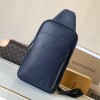 Louis Vuitton Canvas Textured Collection Classic Dark Blue Chest Bag Louis Vuitton Canvas Textured Collection Classic Dark Blue Chest Bag