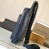 Louis Vuitton Canvas Textured Collection Classic Dark Blue Chest Bag Louis Vuitton Canvas Textured Collection Classic Dark Blue Chest Bag