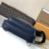 Louis Vuitton Canvas Textured Collection Classic Dark Blue Chest Bag Louis Vuitton Canvas Textured Collection Classic Dark Blue Chest Bag