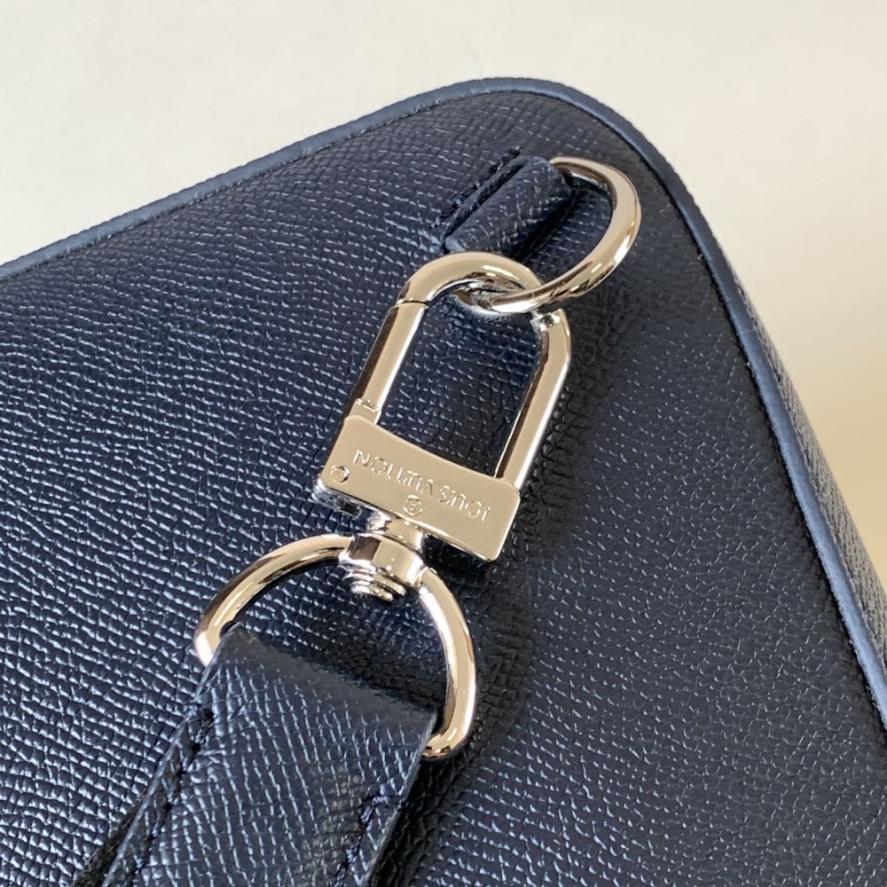 Louis Vuitton Canvas Textured Collection Classic Dark Blue Chest Bag Louis Vuitton Canvas Textured Collection Classic Dark Blue Chest Bag