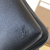 Louis Vuitton classic black textured leather chest bag Louis Vuitton classic black textured leather chest bag