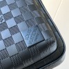 Louis Vuitton Chequer Textured Collection Classic Black Leather Chest Bag Louis Vuitton Chequer Textured Collection Classic Black Leather Chest Bag