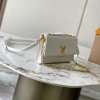 Louis Vuitton neverfull pure white leather exquisite hardware chain bag Louis Vuitton neverfull pure white leather exquisite hardware chain bag