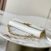 Louis Vuitton neverfull pure white leather exquisite hardware chain bag Louis Vuitton neverfull pure white leather exquisite hardware chain bag