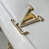 Louis Vuitton neverfull pure white leather exquisite hardware chain bag Louis Vuitton neverfull pure white leather exquisite hardware chain bag