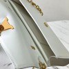 Louis Vuitton neverfull pure white leather exquisite hardware chain bag Louis Vuitton neverfull pure white leather exquisite hardware chain bag