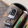 Louis Vuitton NIL series green embellished canvas textured messenger bag Louis Vuitton NIL series green embellished canvas textured messenger bag