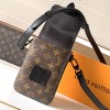 Louis Vuitton NIL series black embellished canvas textured messenger bag Louis Vuitton NIL series black embellished canvas textured messenger bag