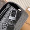 Louis Vuitton NIL pure black canvas textured leather messenger bag Louis Vuitton NIL pure black canvas textured leather messenger bag