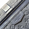 Louis Vuitton AVENUE series dark blue checkerboard textured leather shoulder bag Louis Vuitton AVENUE series dark blue checkerboard textured leather shoulder bag