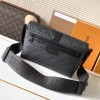 Louis Vuitton AVENUE series pure black canvas textured leather shoulder bag Louis Vuitton AVENUE series pure black canvas textured leather shoulder bag