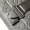 Louis Vuitton AVENUE series pure black canvas textured leather shoulder bag Louis Vuitton AVENUE series pure black canvas textured leather shoulder bag