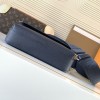 Louis Vuitton AVENUE series dark blue genuine leather textured shoulder bag Louis Vuitton AVENUE series dark blue genuine leather textured shoulder bag