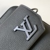 Louis Vuitton AVENUE series pure black genuine leather texture shoulder bag Louis Vuitton AVENUE series pure black genuine leather texture shoulder bag