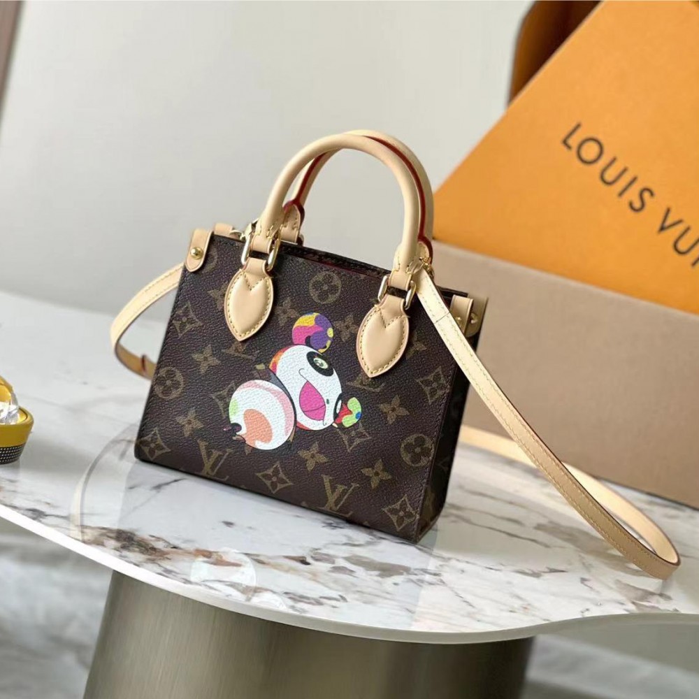 Louis Vuitton cartoon co-branded series classic monogram leather shoulder strap handbag Louis Vuitton cartoon co-branded series classic monogram leather shoulder strap handbag