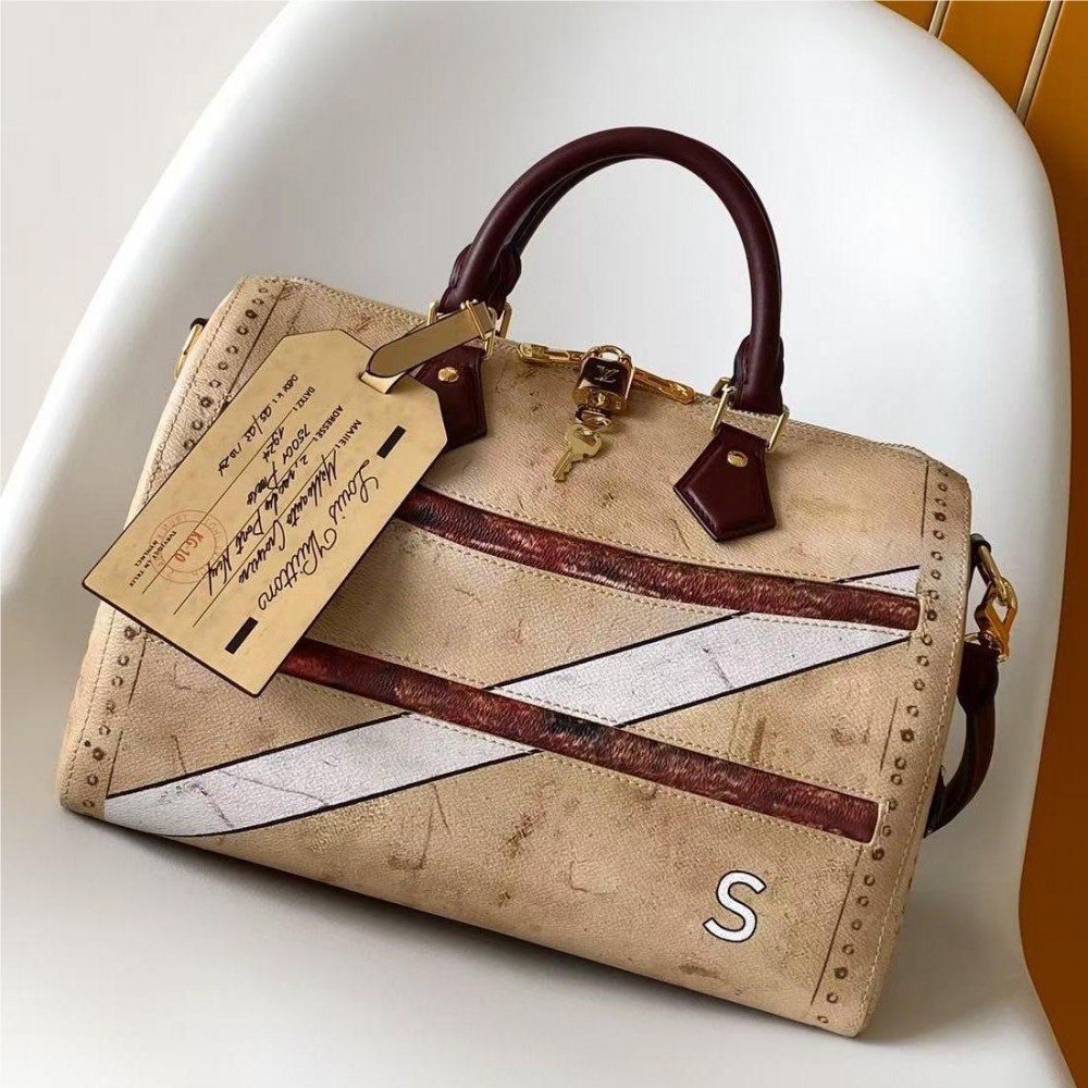 Louis Vuitton Takashi Murakami Collaboration Speedy Monogram Leather 30CM