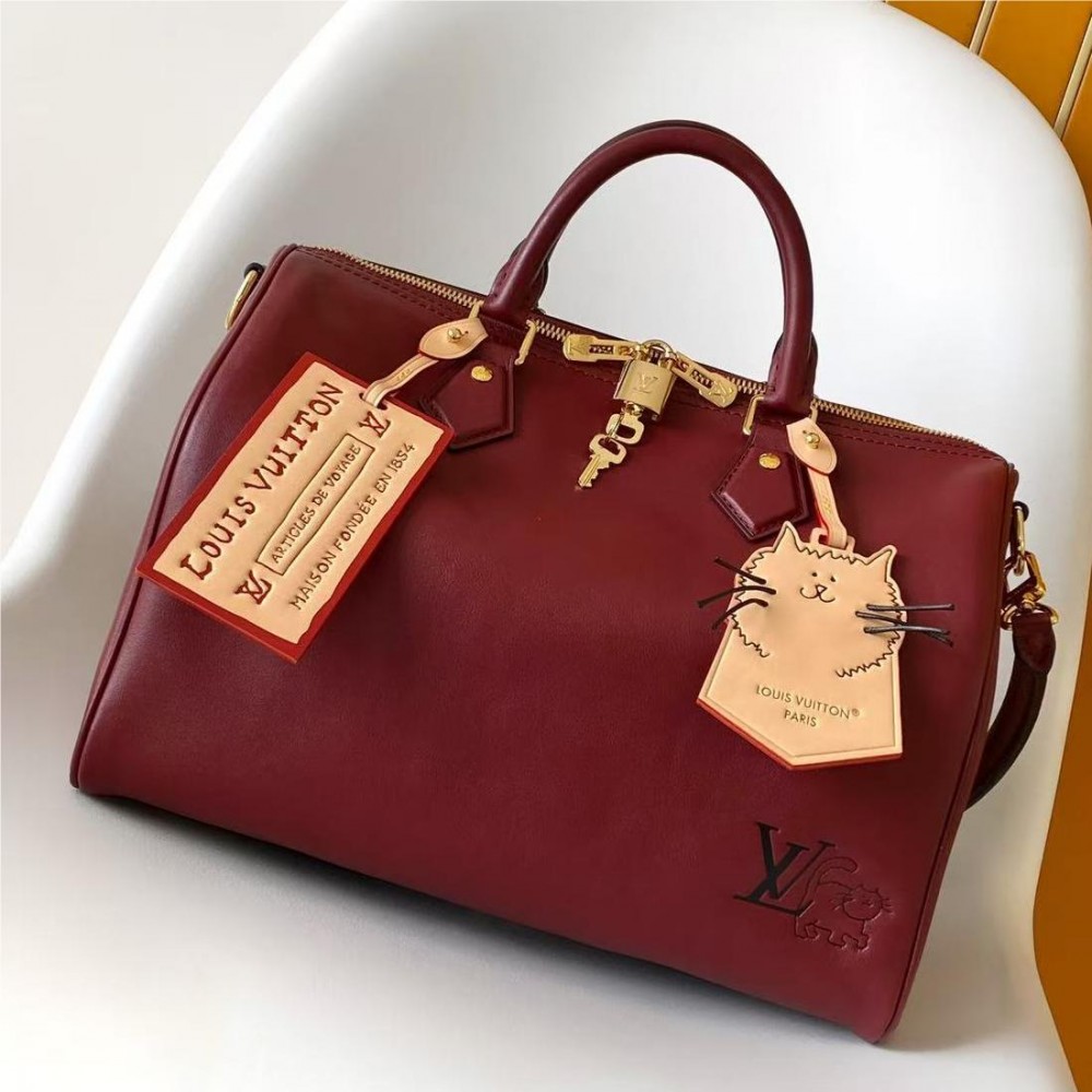 Louis Vuitton Takashi Murakami Collaboration Speedy Monogram Leather 30CM