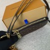 Louis Vuitton exquisite metal and leather phone holder