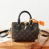 Louis Vuitton Speedy series classic monogram leather hardware chain handbag Louis Vuitton Speedy series classic monogram leather hardware chain handbag