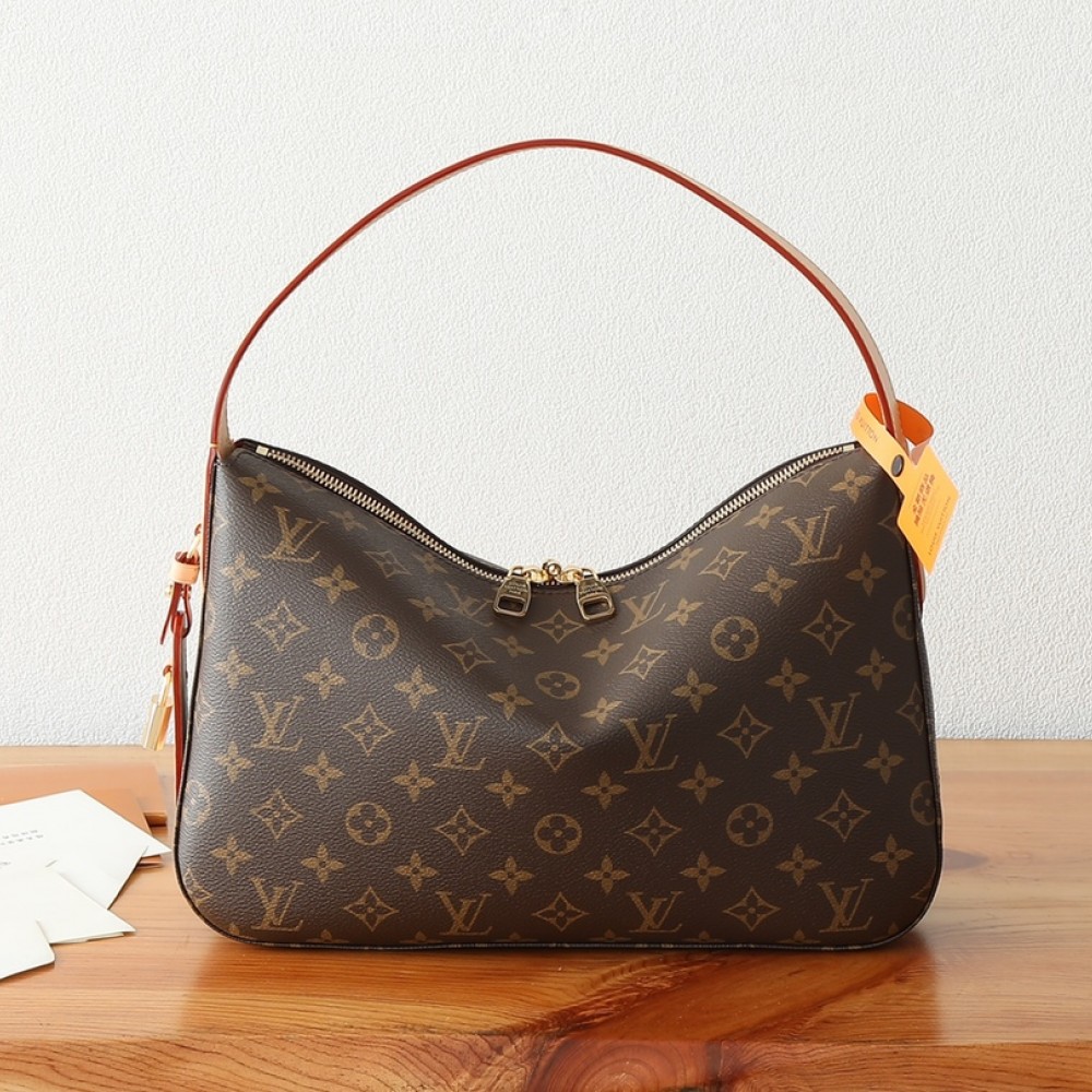 Louis Vuitton Slouchy MM Classic Leather Chain Bag Louis Vuitton Slouchy MM Classic Leather Chain Bag