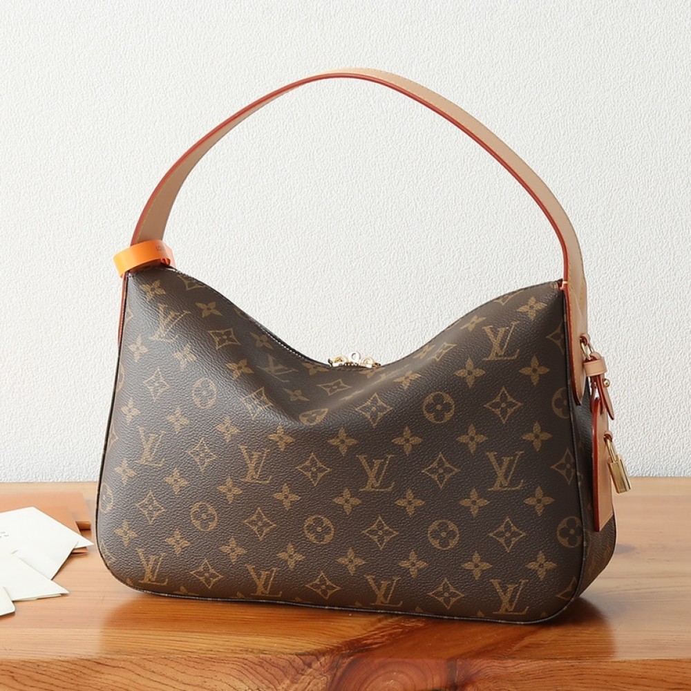 Louis Vuitton Slouchy MM Classic Leather Chain Bag Louis Vuitton Slouchy MM Classic Leather Chain Bag