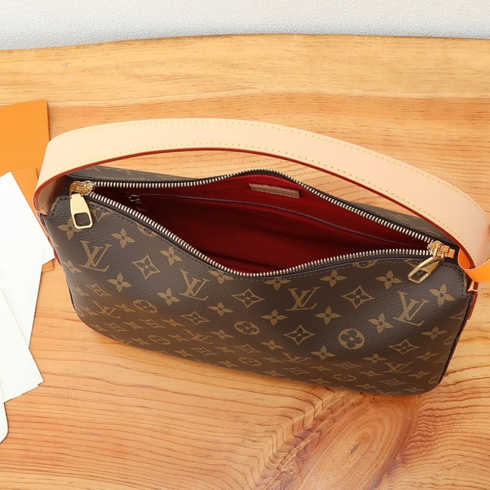 Louis Vuitton Slouchy MM Classic Leather Chain Bag Louis Vuitton Slouchy MM Classic Leather Chain Bag