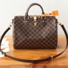 Louis Vuitton SPEEDY BANDOULIÈRE Large Classic Diamond Textured Leather Shoulder Bag Louis Vuitton SPEEDY BANDOULIÈRE Large Classic Diamond Textured Leather Shoulder Bag