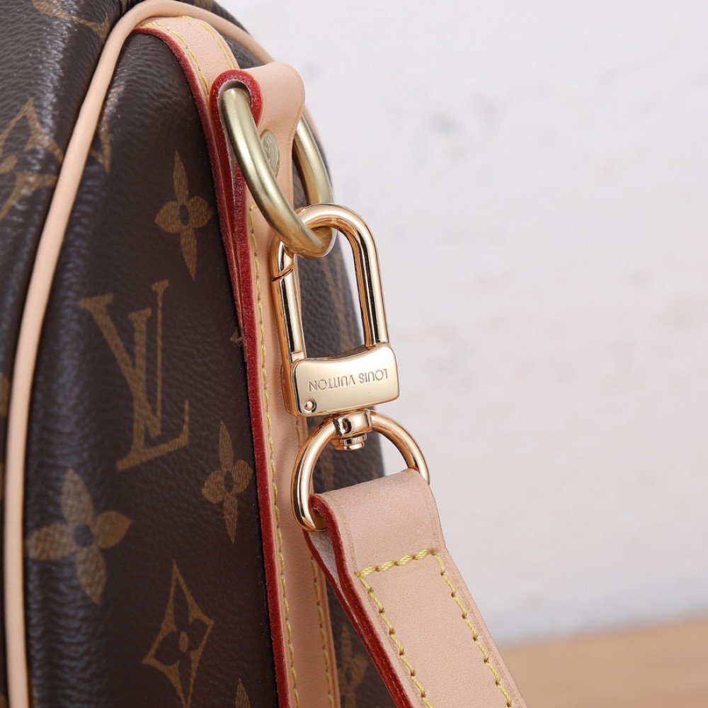 Louis Vuitton SPEEDY BANDOULIÈRE Classic Canvas Textured Leather Shoulder Bag Louis Vuitton SPEEDY BANDOULIÈRE Classic Canvas Textured Leather Shoulder Bag