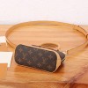 Louis Vuitton Nano Speedy Mini Classic Canvas Textured Leather Shoulder Bag Louis Vuitton Nano Speedy Mini Classic Canvas Textured Leather Shoulder Bag