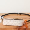 Louis Vuitton TWIST Classic Sail White Textured Leather Shoulder Bag Louis Vuitton TWIST Classic Sail White Textured Leather Shoulder Bag