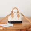 Louis Vuitton Alma BB Classic Sail White Textured Leather Shoulder Strap Tote Louis Vuitton Alma BB Classic Sail White Textured Leather Shoulder Strap Tote