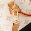 Louis Vuitton Alma BB Classic Sail White Textured Leather Shoulder Strap Tote Louis Vuitton Alma BB Classic Sail White Textured Leather Shoulder Strap Tote