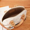 Louis Vuitton Alma BB Classic Sail White Textured Leather Shoulder Strap Tote Louis Vuitton Alma BB Classic Sail White Textured Leather Shoulder Strap Tote