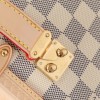 Louis Vuitton PETITE MALLE MALLETAGE classic gray and white contrast textured leather shoulder strap handbag Louis Vuitton PETITE MALLE MALLETAGE classic gray and white contrast textured leather shoulder strap handbag