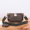 Louis Vuitton CAPUCINES classic canvas textured leather exquisite hardware shoulder strap handbag Louis Vuitton CAPUCINES classic canvas textured leather exquisite hardware shoulder strap handbag
