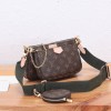 Louis Vuitton CAPUCINES classic canvas textured leather exquisite hardware shoulder strap handbag Louis Vuitton CAPUCINES classic canvas textured leather exquisite hardware shoulder strap handbag